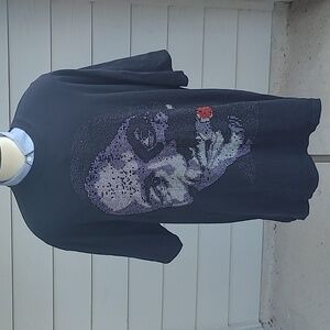 MICHAEL JORDAN Cigar Celebration Club 21‎ Black Cotton Beaded T Shirt 3XL VTG